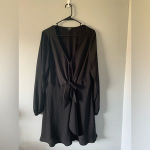 Satin Black Dress